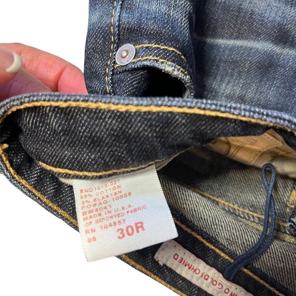 Jeans by Adriano Goldshmeid Dark Wash Boot Cut  Style Angel Sz 30R - Picture 6 of 9